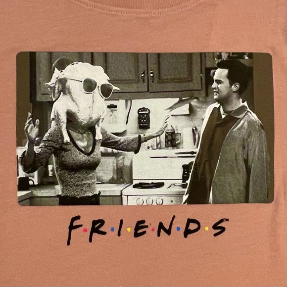 New Old Navy Friends Thanksgiving Tee Girls 3T Boys Matthew Perry Chandler Bing - Picture 2 of 4